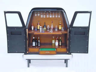 Illustration for article titled Wood Panel Van Liquor Cabinet: Why Not?